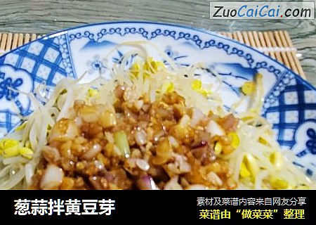 葱蒜拌黄豆芽