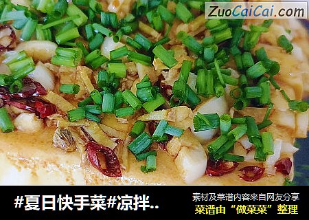 #夏日快手菜#凉拌内酯豆腐 小葱拌豆腐
