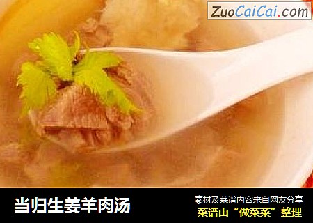 当归生姜羊肉汤