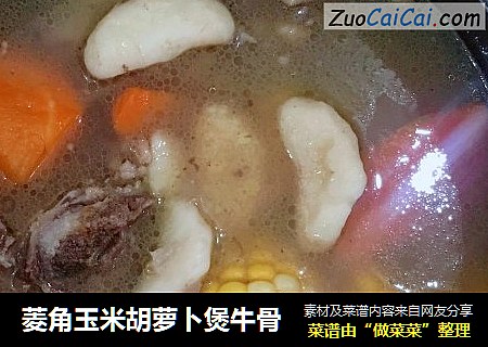 菱角玉米胡萝卜煲牛骨
