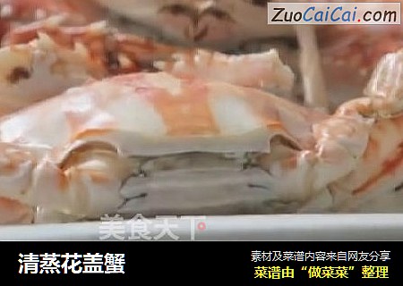 清蒸花盖蟹