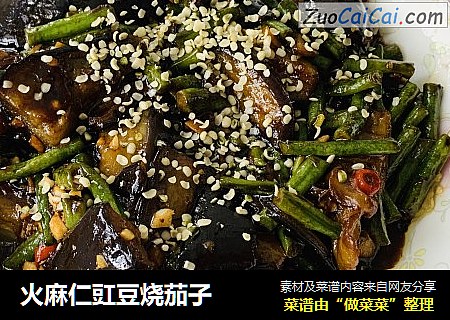 火麻仁豇豆烧茄子