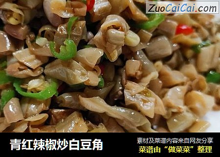 青红辣椒炒白豆角