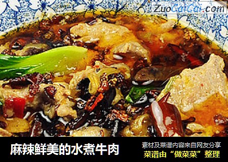 麻辣鲜美的水煮牛肉