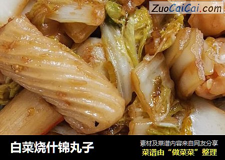 白菜烧什锦丸子