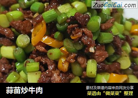 蒜苗炒牛肉