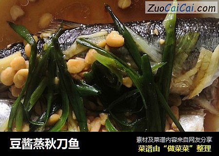 豆酱蒸秋刀鱼