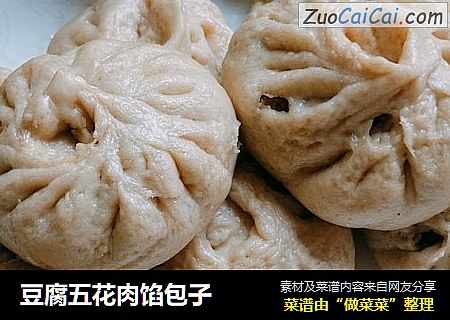 豆腐五花肉馅包子