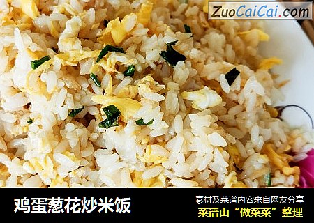 鸡蛋葱花炒米饭