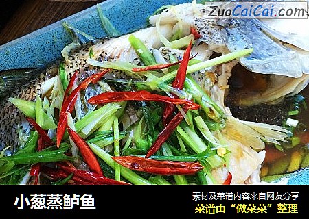 小葱蒸鲈鱼