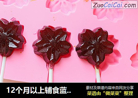 12个月以上辅食蓝莓棒棒糖