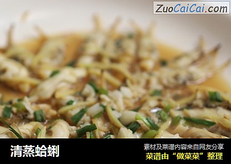 清蒸蛤蜊