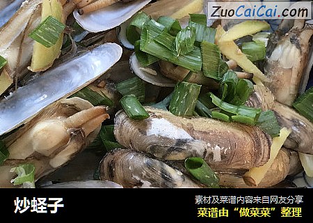 炒蛏子