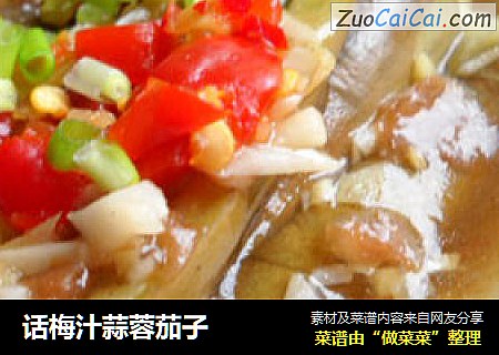 话梅汁蒜蓉茄子