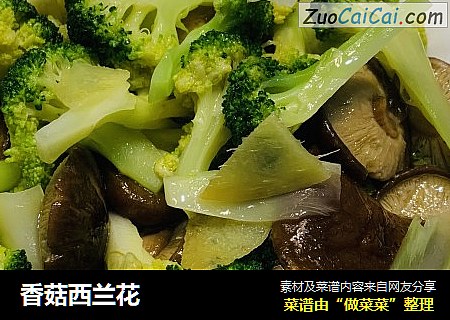 香菇西兰花