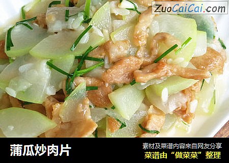 蒲瓜炒肉片