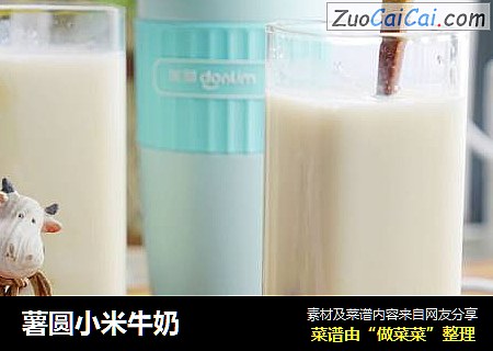 薯圆小米牛奶