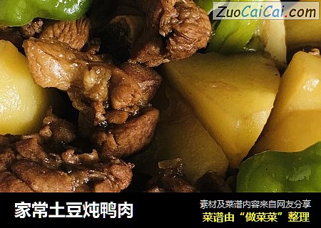 家常土豆炖鸭肉