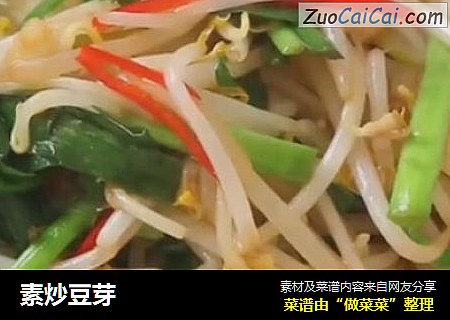 素炒豆芽