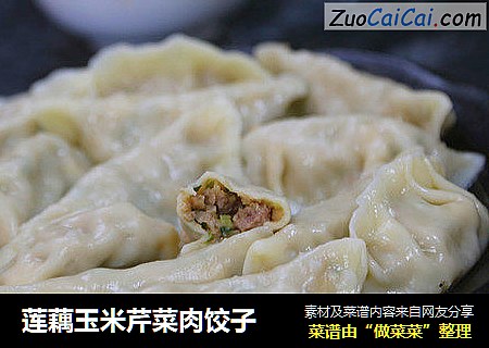 莲藕玉米芹菜肉饺子