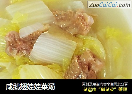 咸鹅翅娃娃菜汤