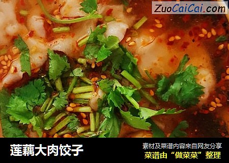 莲藕大肉饺子