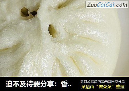 迫不及待要分享：香菇白菜肉包
