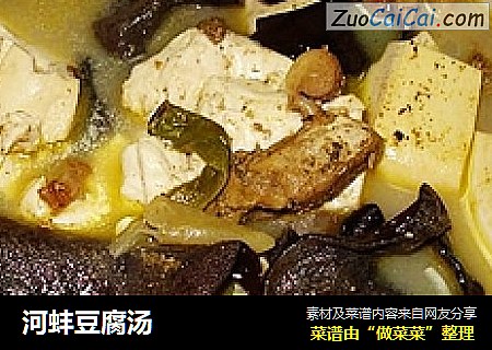 河蚌豆腐汤