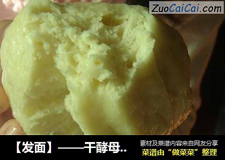 【发面】——干酵母发面法
