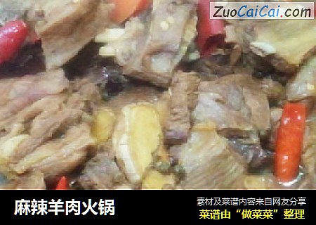 麻辣羊肉火锅