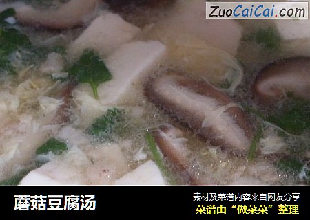 蘑菇豆腐汤