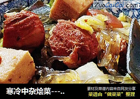 寒冷中杂烩菜---猪肉炖粉条