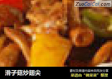 滑子菇炒翅尖
