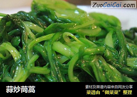 蒜炒茼蒿