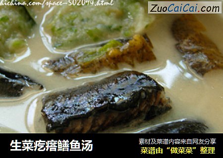 生菜疙瘩鳝鱼汤