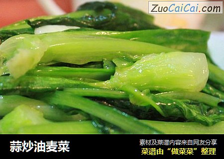 蒜炒油麦菜