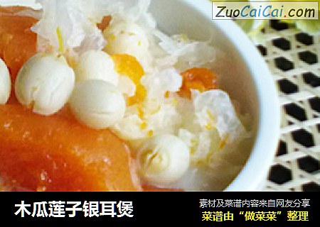 木瓜莲子银耳煲