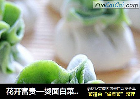 花开富贵—烫面白菜蒸饺