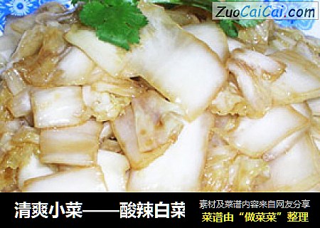 清爽小菜——酸辣白菜