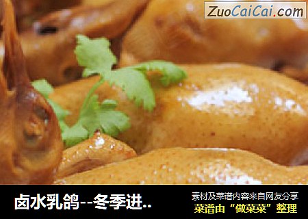 卤水乳鸽--冬季进补好选择