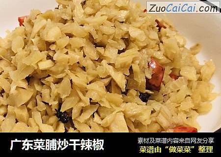 广东菜脯炒干辣椒