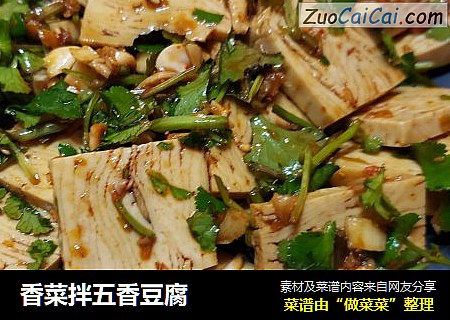 香菜拌五香豆腐