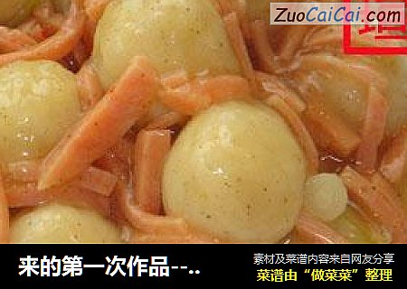来的第一次作品--- 土豆丸子