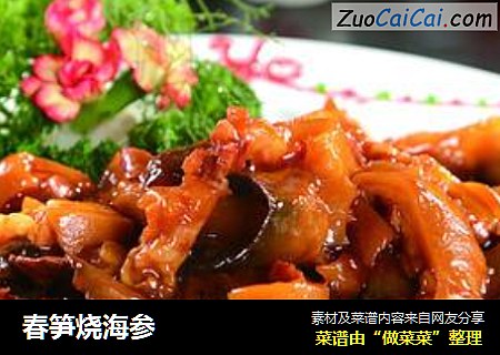 春笋烧海参