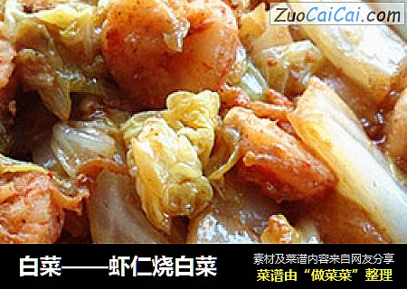 白菜——虾仁烧白菜