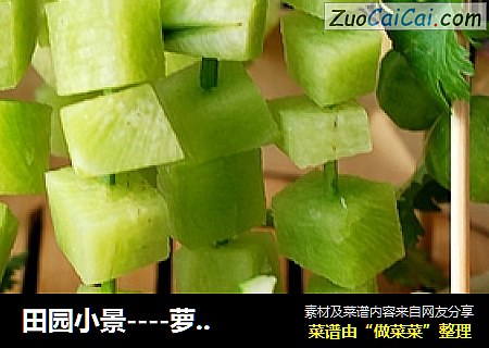 田园小景----萝卜蘸酱