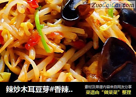 辣炒木耳豆芽#香辣菜#
