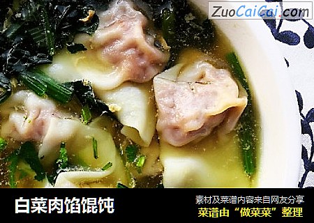 白菜肉馅馄饨