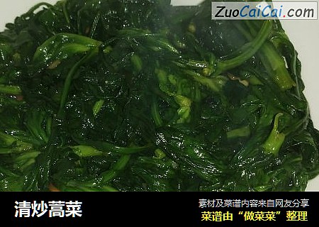 清炒蒿菜