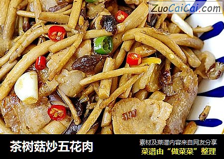 茶树菇炒五花肉